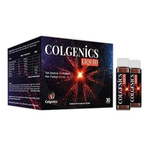 Colgenics Liquid Hydrolyzed Bovine Collagen Supplement 30 Vials