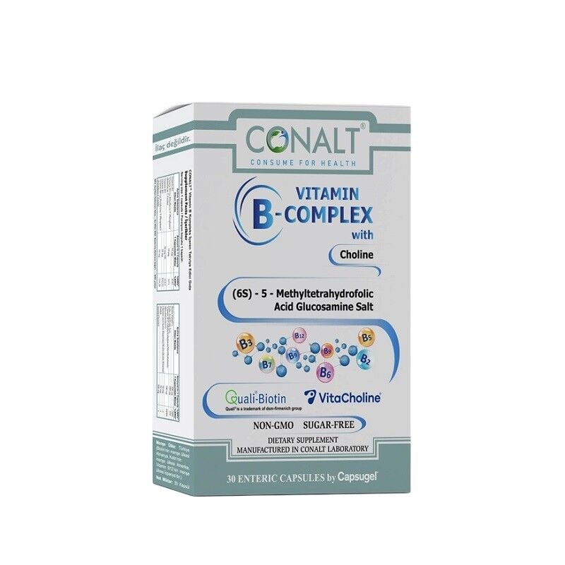 Conalt Vitamin B Complex Daily Supplement 30 Capsules