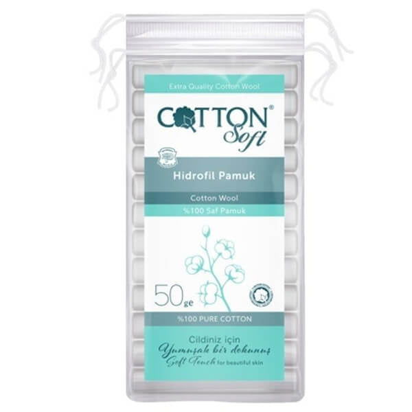 Cotton Soft Pure Cotton Wool for Gentle Skin Care 50g