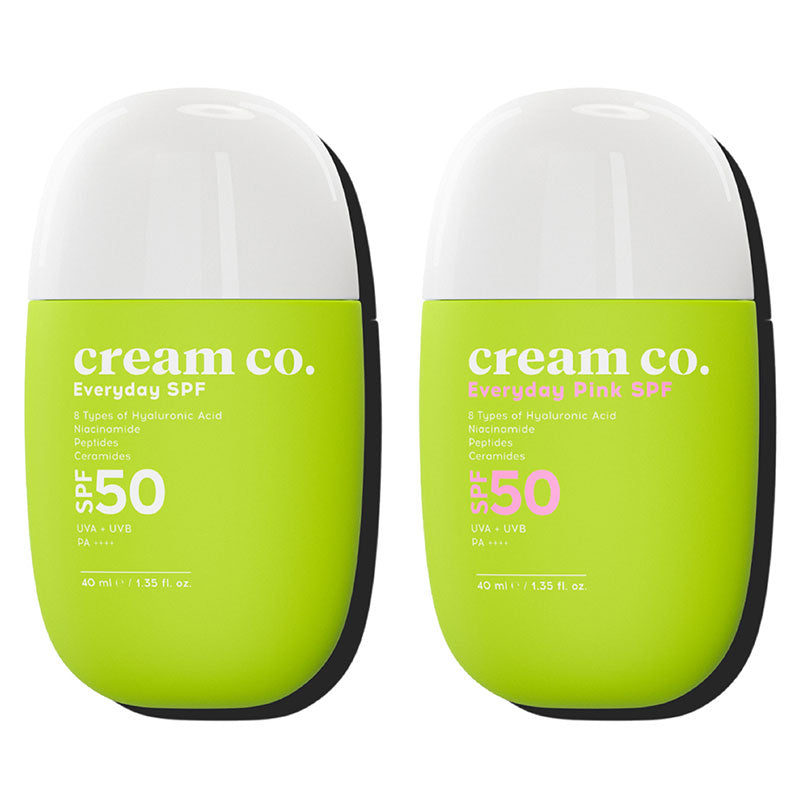 Cream Co. Everyday SPF50 Sunscreen Duo Set 2 x 40ml