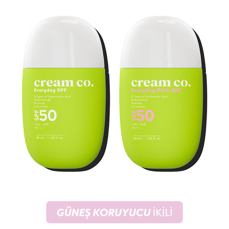 Cream Co. Everyday SPF50 Sunscreen Duo Set 2 x 40ml