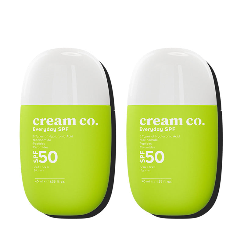 Cream Co. Everyday SPF 50+ Sunscreen Set Hydrating Duo 2-Pack