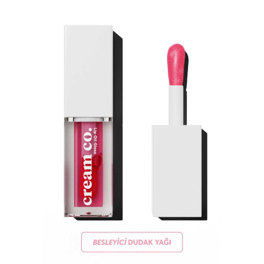 Cream Co. Lip Oil Gloss Nourishing Raspberry Shine 6ml