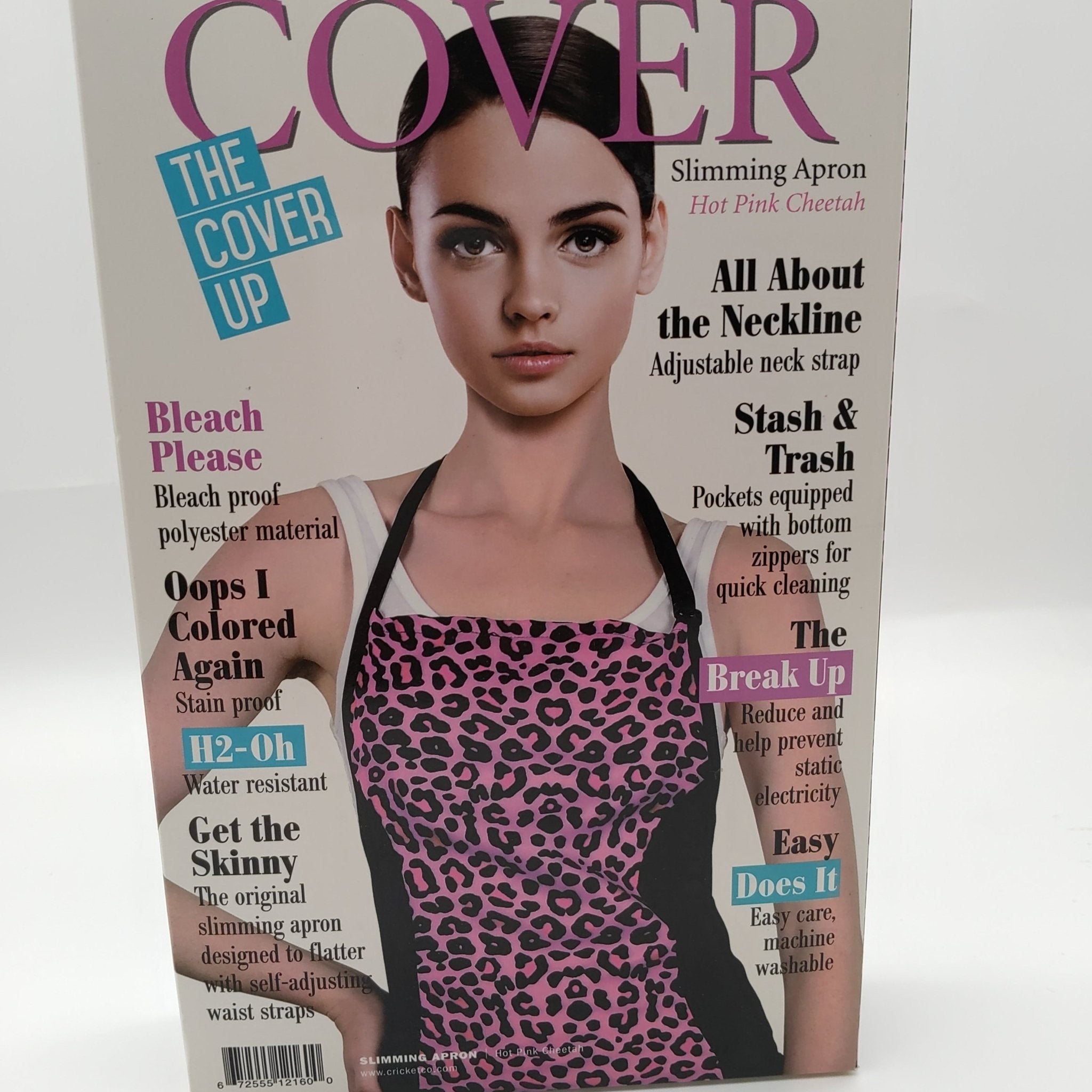 Cricket Water Resistant Slimming Apron Hot Pink Cheetah