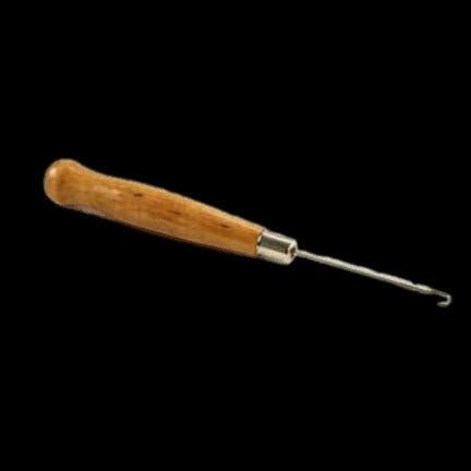 Unique Collection Crochet Needle, Wood Handle