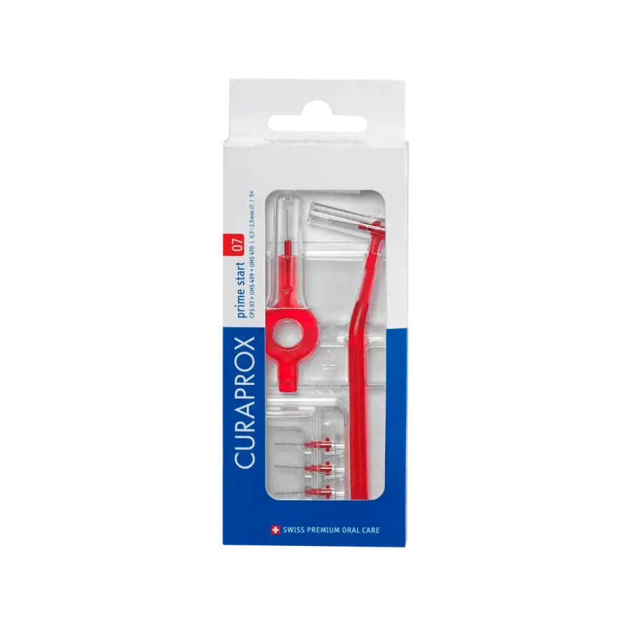 Curaprox CPS 07 Prime Start Interdental Brush Red 5 Pack