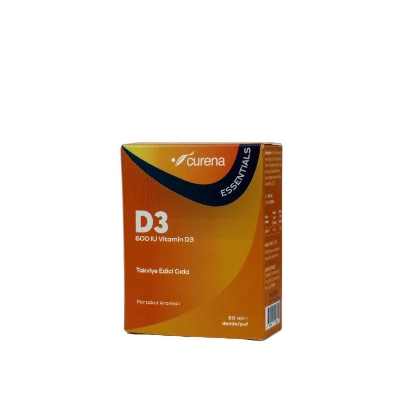 Curena Essentials Vitamin D3 Liquid Supplement 20ml