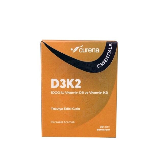 Curena Essentials D3 & K2 Liquid Support Drops 20ml