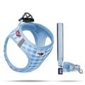 Curli Vest Air-Mesh Dog Harness Plaid Blue 2XS