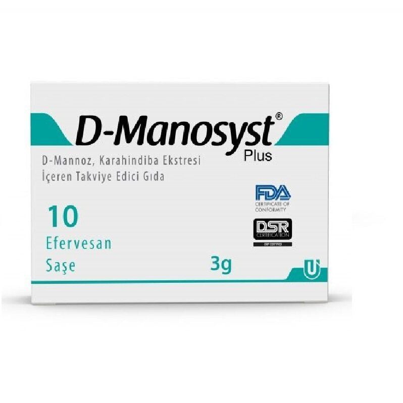 Ulus Ilac D-Manosyst Plus Dietary Supplement 10 Sachets