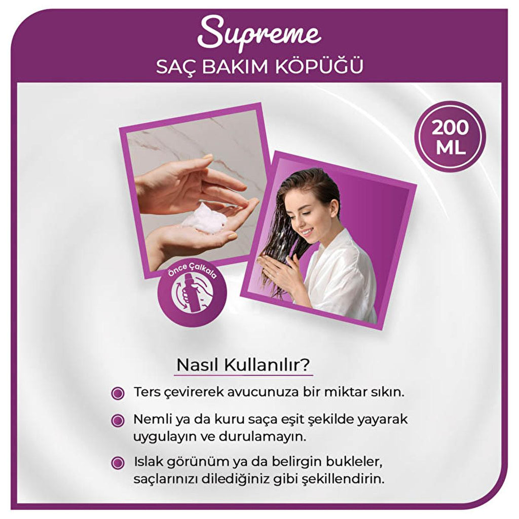 Morfose Supreme Supreme Hair Styling Mousse with Ceramide, Keratin, and Collagen - Nourishing, Strong Hold, 6.76 fl oz