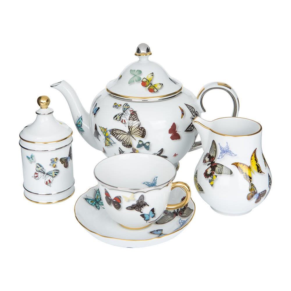 Christian Lacroix X Vista Butterfly Parade Coffee Cups & Saucers Set