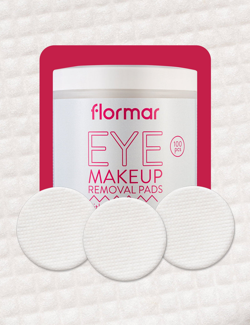 Flormar Aloe Vera & Glycerin Eye Makeup Remover Pads 100 Count