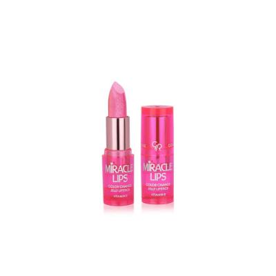 Golden Rose Miracle Lips: Color Change Jelly Lipstick - Berry Pink, Vegan, Moisturizing, pH Reactive for Personalized Hydration & Natural Tint