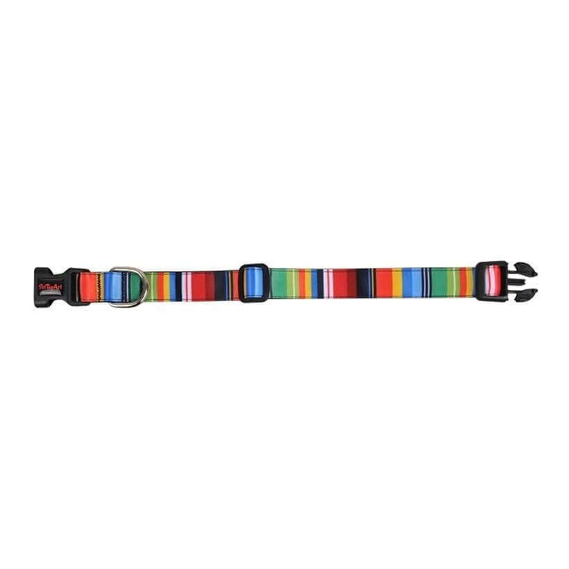 Dalis Rainbow Patterned Dog Collar Large 40-65 cm
