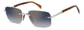 David Beckham DB 1195/S Blue Square Men's Sunglasses 57mm