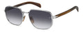 David Beckham DB 7121/G/S Dark Grey Square Men's Sunglasses