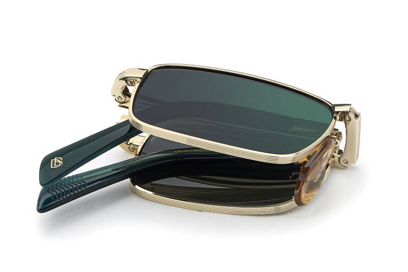 David Beckham DB 99/ORIGAMI Green Men's Sunglasses 53mm