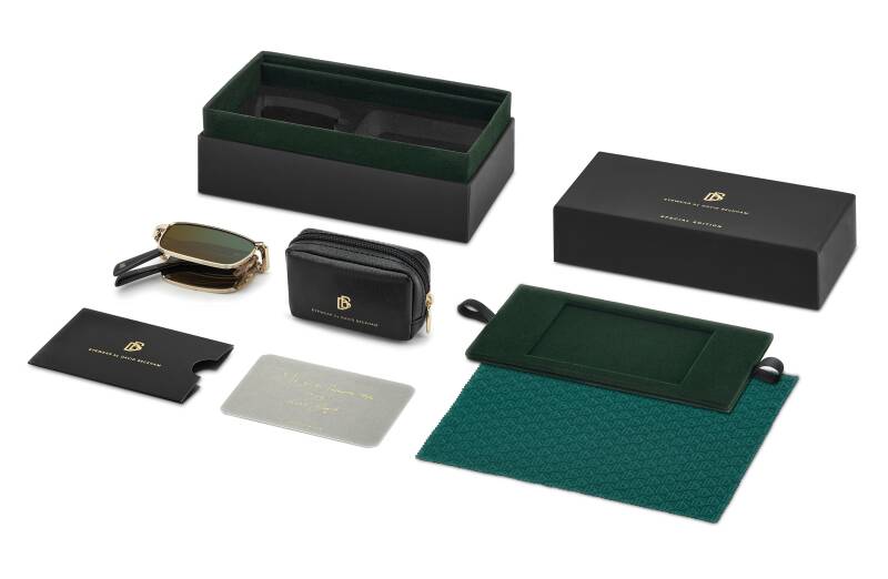 David Beckham DB 99/ORIGAMI Green Men's Sunglasses 53mm