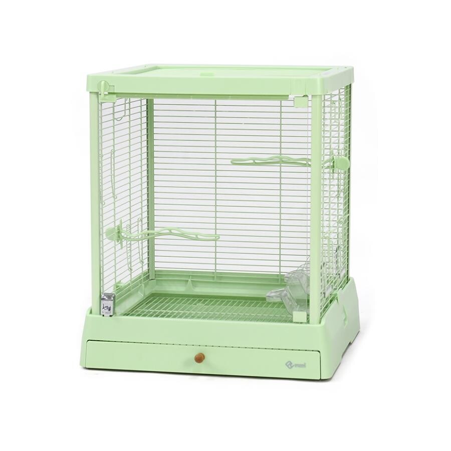 Dayang Glass Bird Cage Green Spacious Living Habitat 50x49x57 cm