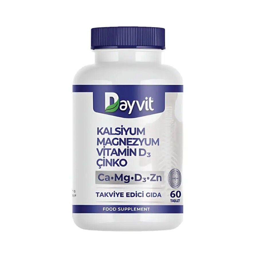 Dayvit Calcium Magnesium Vitamin D & Zinc Support 60 Tablets