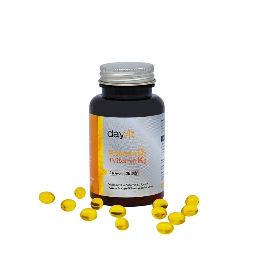 Dayvit Vitamin D3K2 Dietary Supplement 30 Capsules