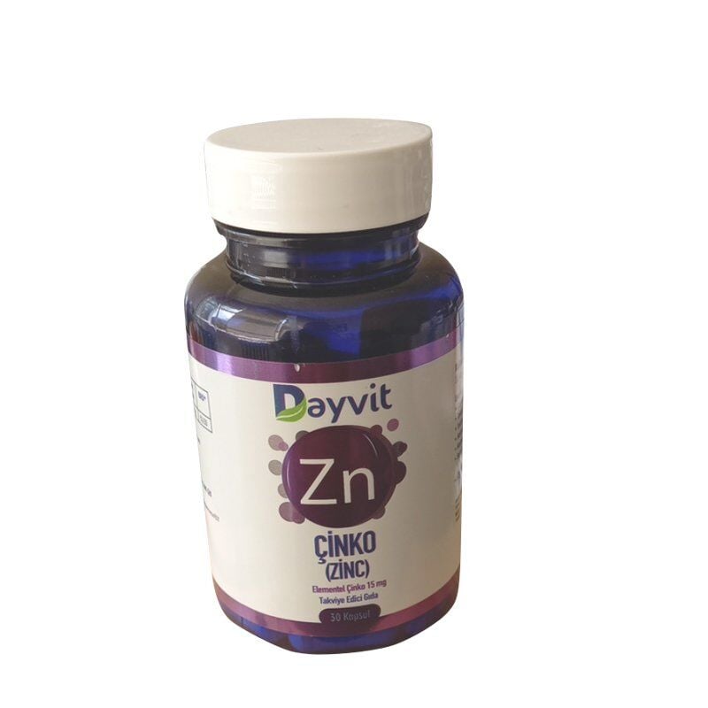 Dayvit ZN Zinc 15 mg Dietary Supplement 30 Capsules