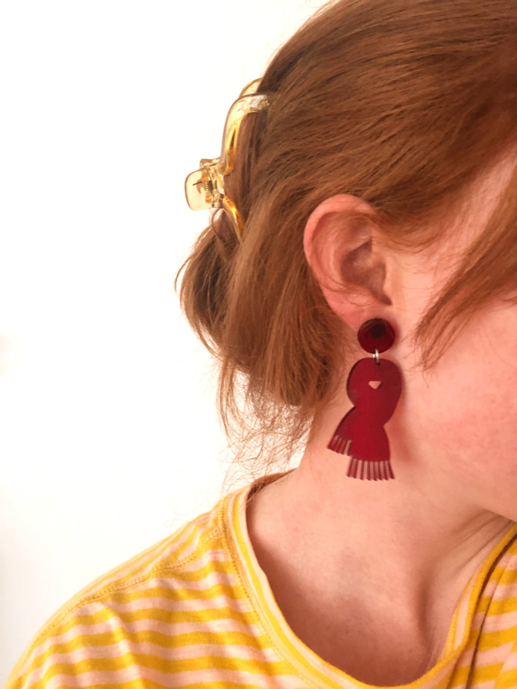 “Just to Break Me Like a Promise” Scarf Earrings