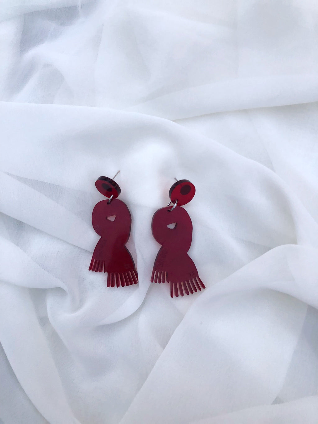 “Just to Break Me Like a Promise” Scarf Earrings