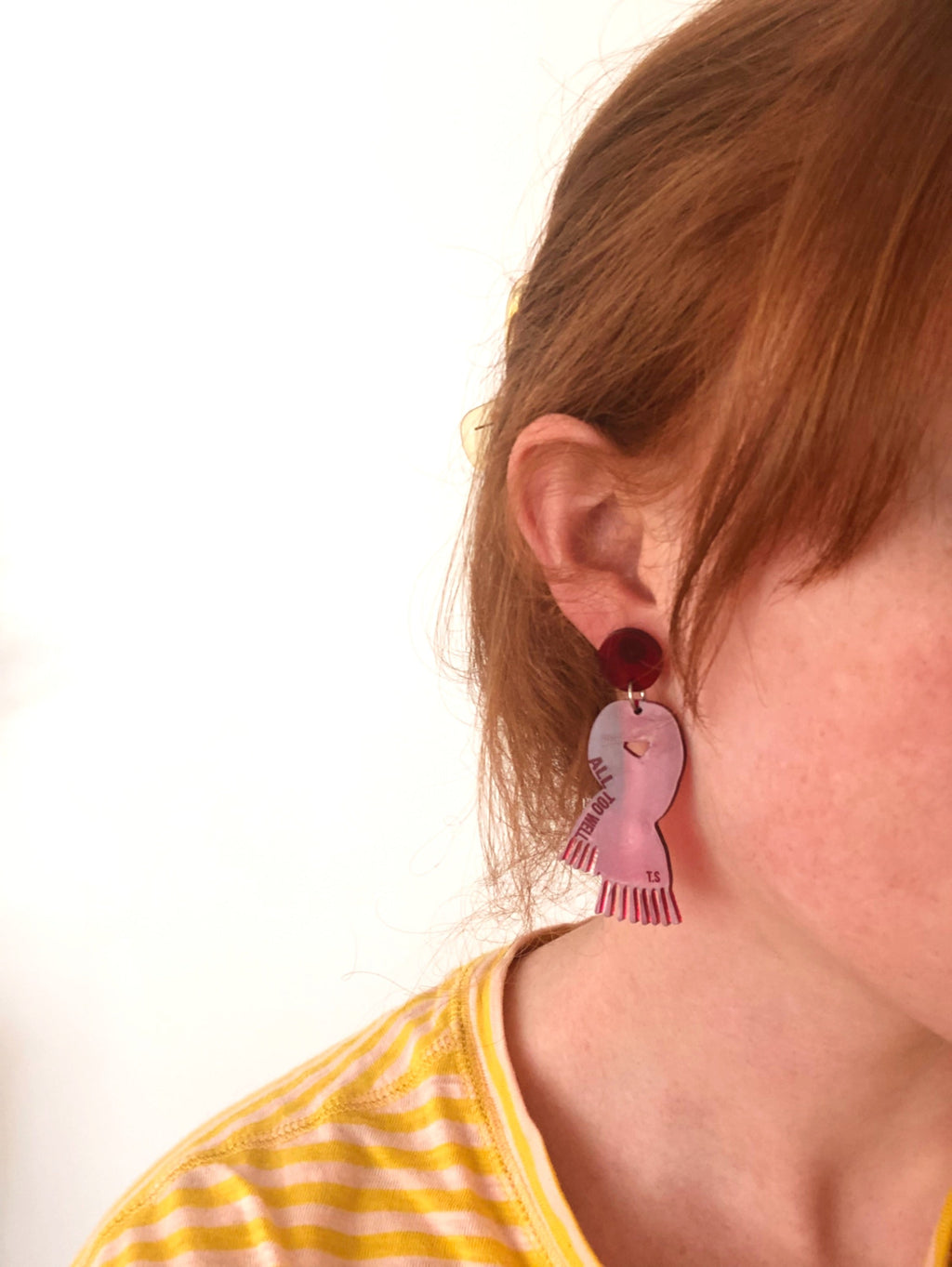 “Just to Break Me Like a Promise” Scarf Earrings