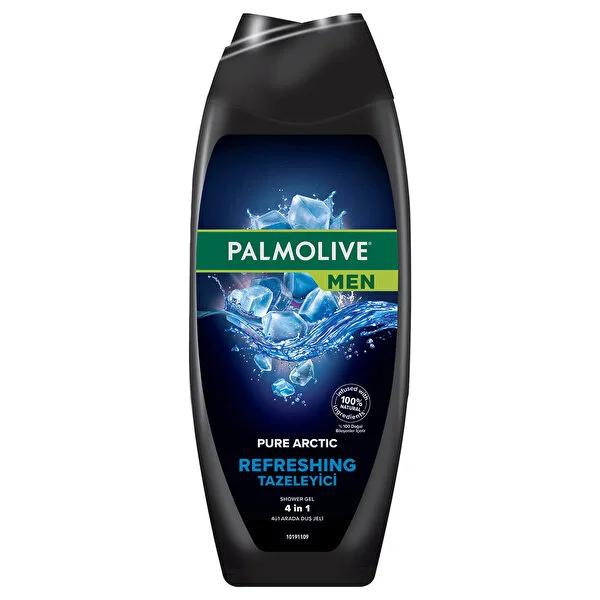Palmolive Men Pure Arctic 4-in-1 Shower Gel, Body Wash & Shampoo: Experience 24-Hour Freshness in One Convenient Cleansing Solution (16.91 fl oz)