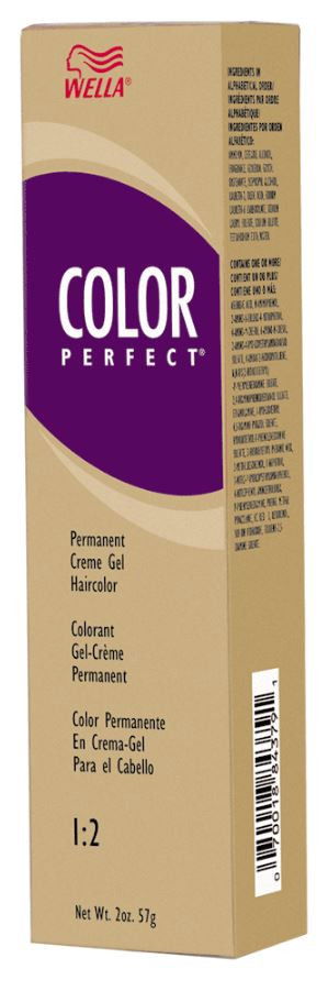 Wella Color Perfect Permanent Creme Gel Hair Color 6N Dark Blonde 2 oz