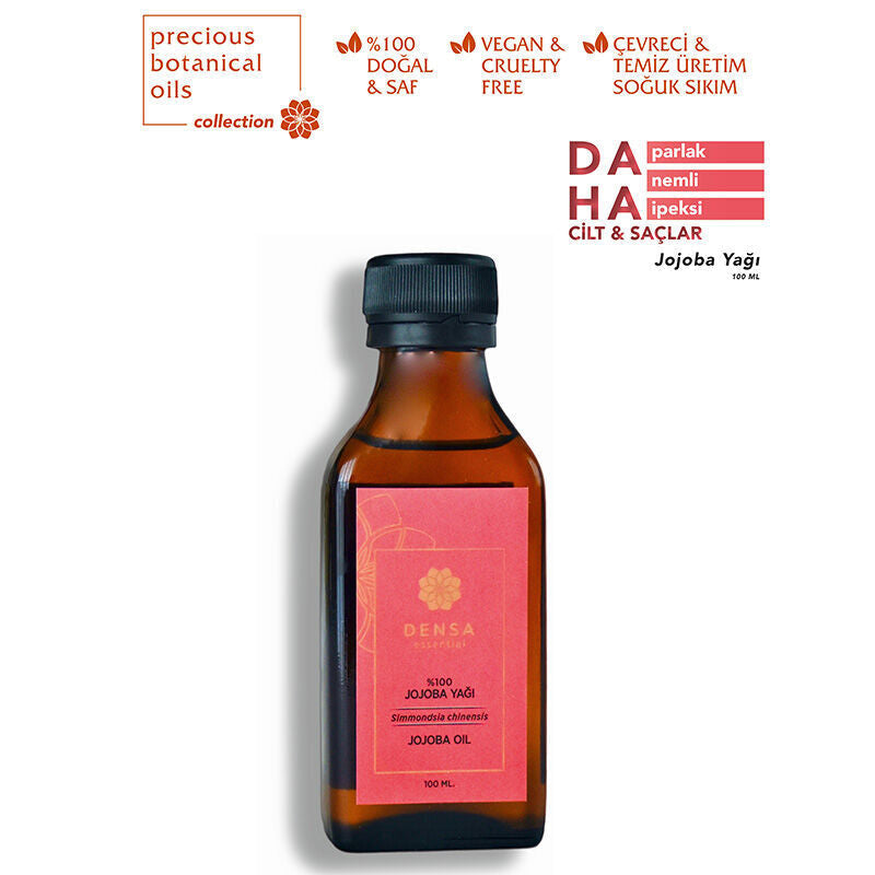 Densa Essential Pure Jojoba Oil Cold-Pressed Carrier Oil 100 ml