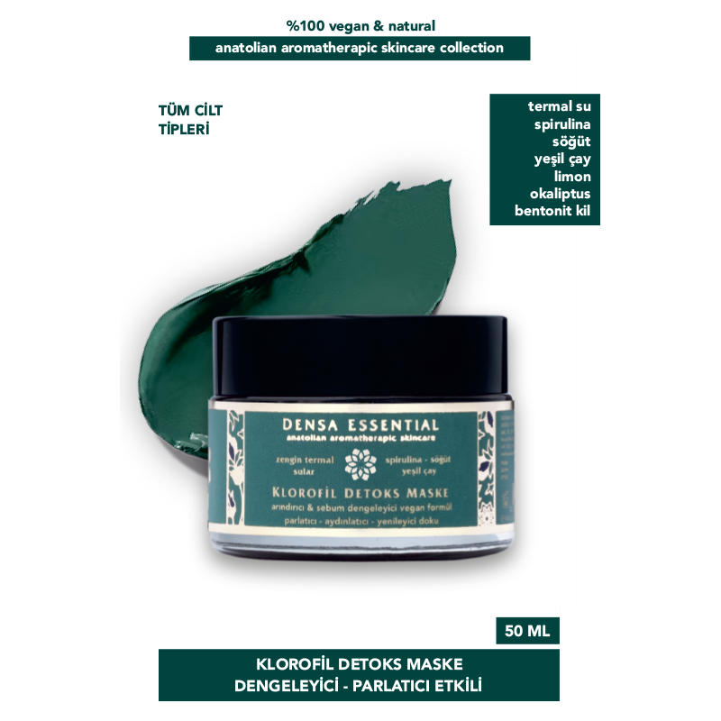 Densa Essential Chlorophyll Detox Pore Tightening Mask 50 ml
