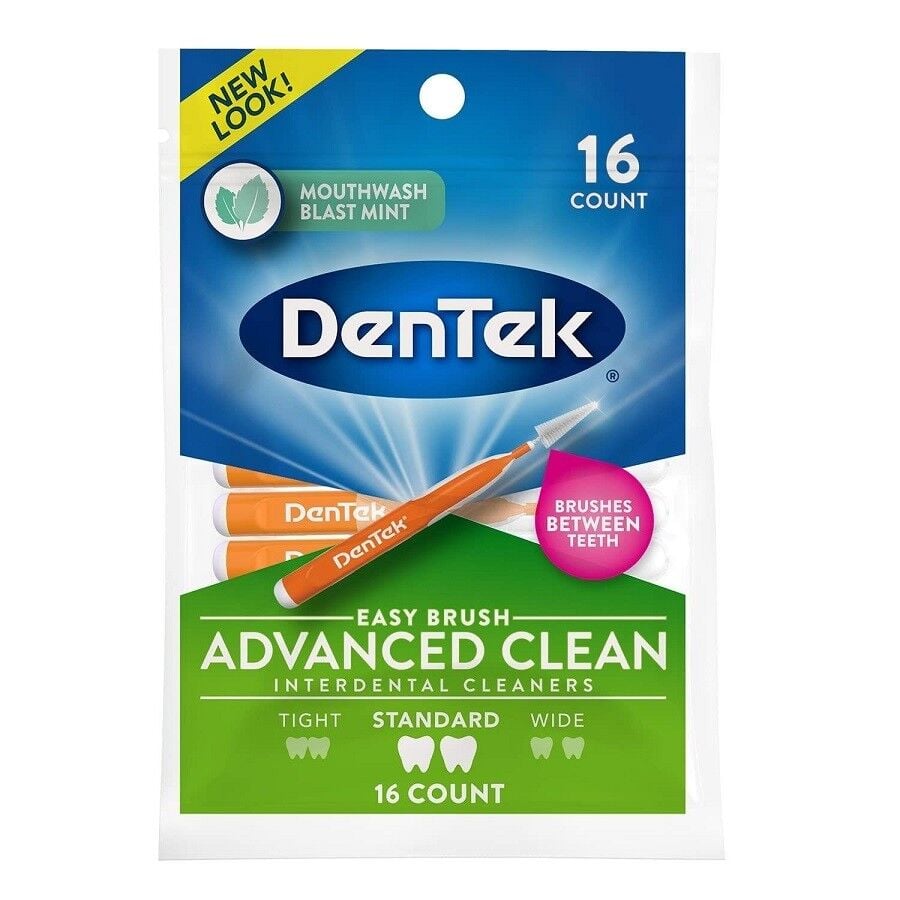 DenTek Easy Brush Advanced Interdental Cleaners 16 Count