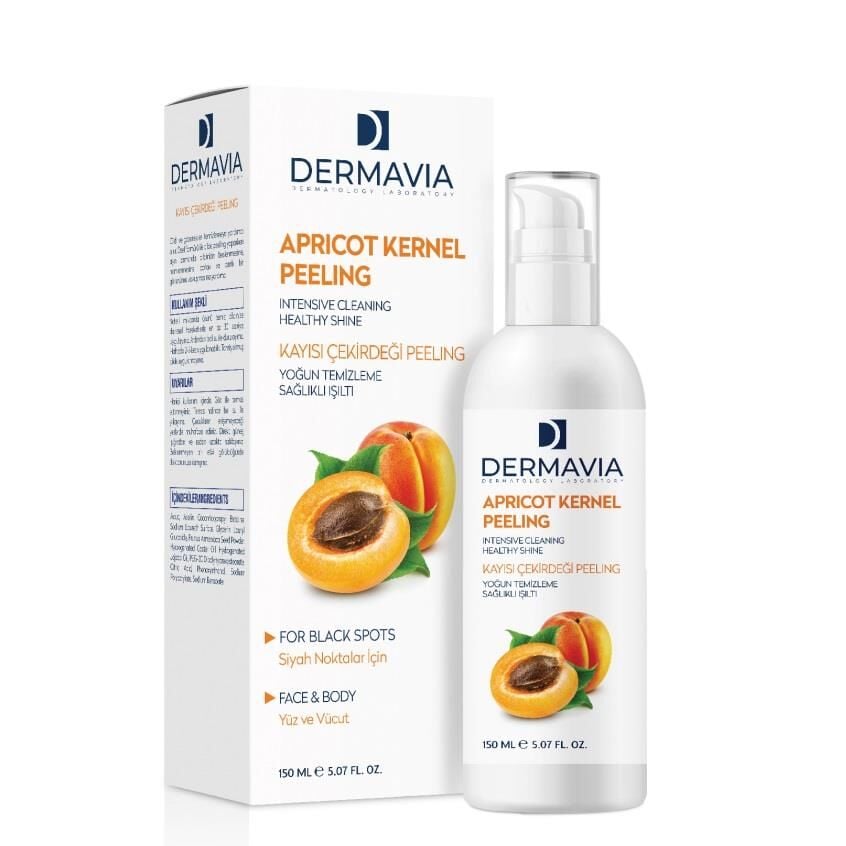 Dermavia Apricot Kernel Face Scrub for Smooth Texture 150ml