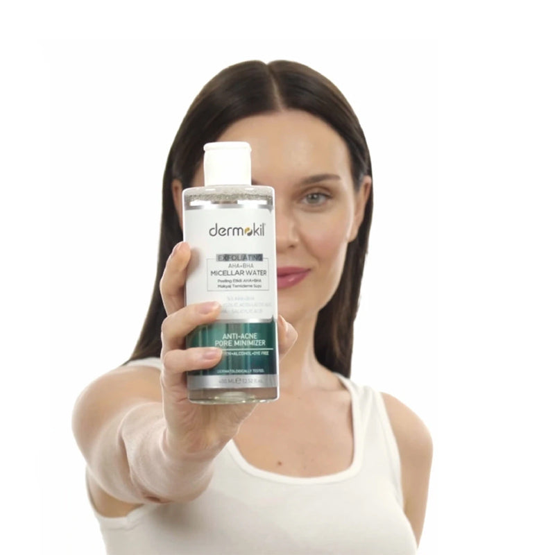 Dermokil AHA+BHA & Niacinamide Exfoliating Micellar Water 400 ml