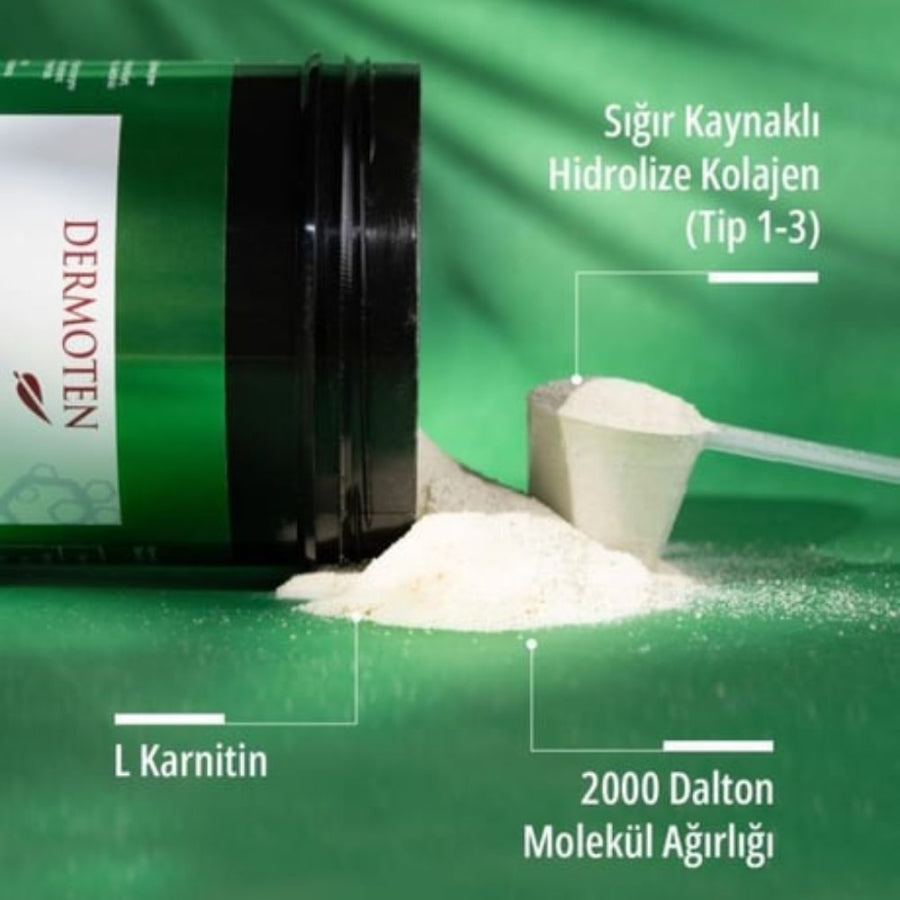 Dermoten Matcha Collagen Powder with Vitamin C 300g