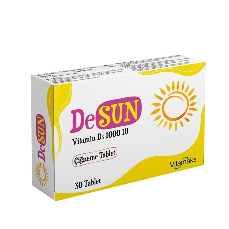 Vitamaks DeSUN Vitamin D3 1000IU Daily Support 30 Tablets