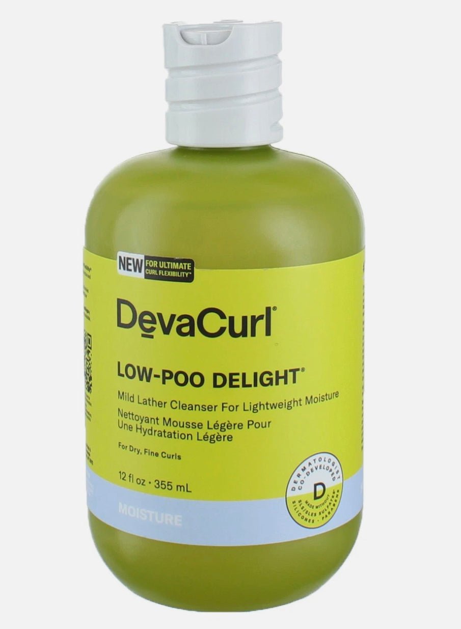 DevaCurl Low-Poo Delight Mild Lather Cleanser for Curly Hair, 12 oz