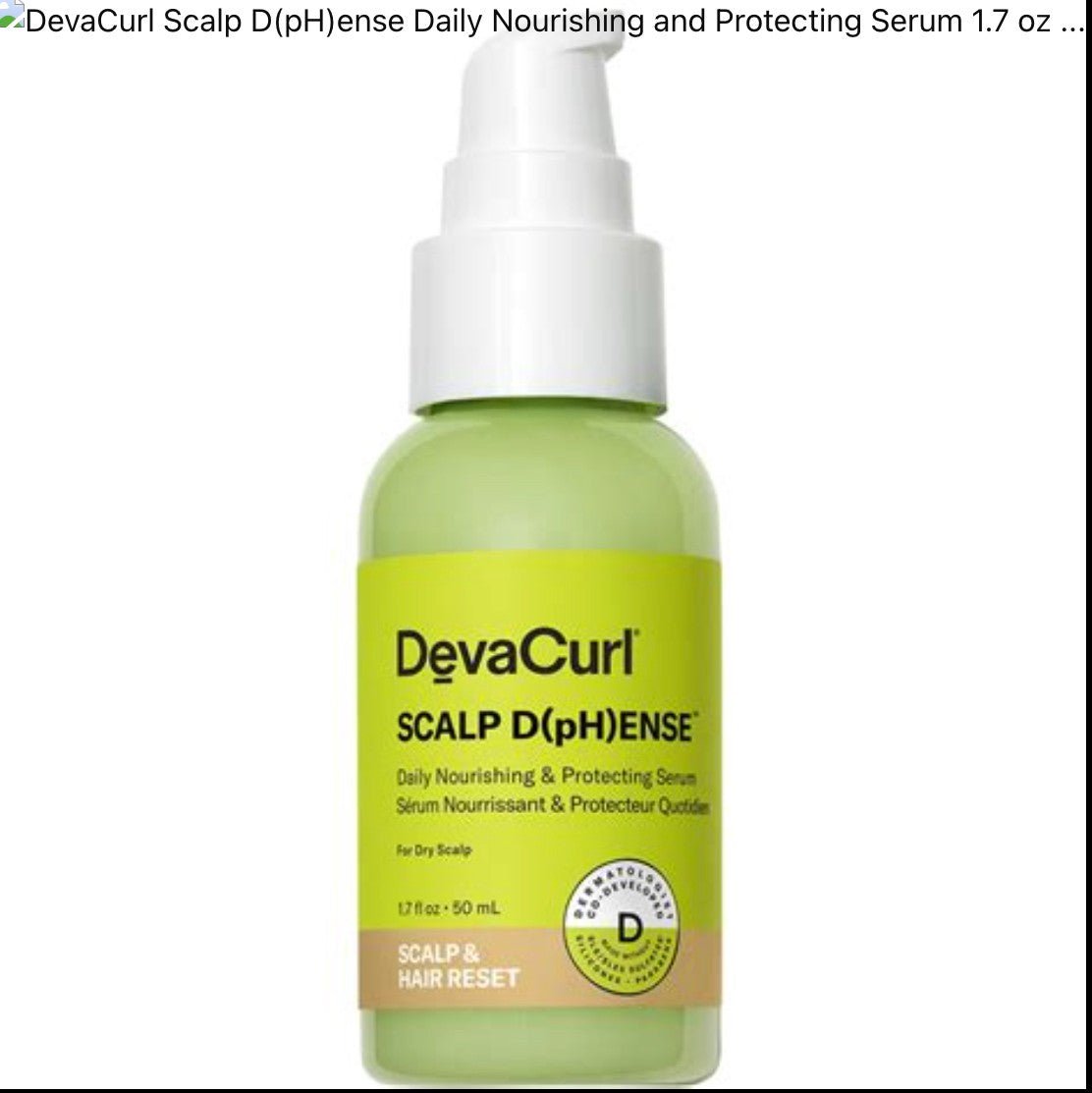 DevaCurl Scalp D(PH)ense Daily Nourishing & Protecting Scalp Serum, 1.7 oz
