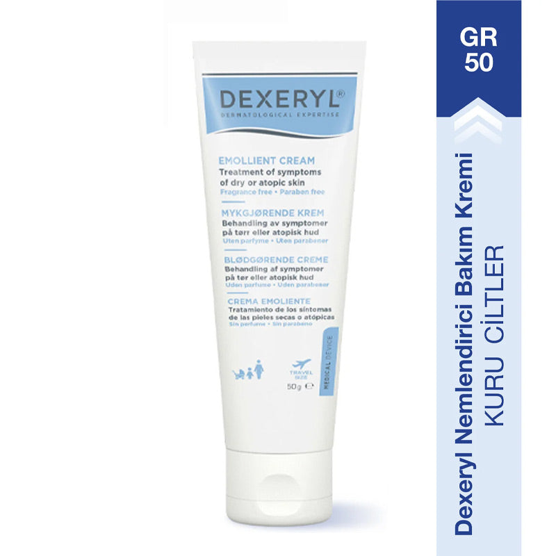 Dexeryl Emollient Cream Intensive Hydrating Moisturizer 50g