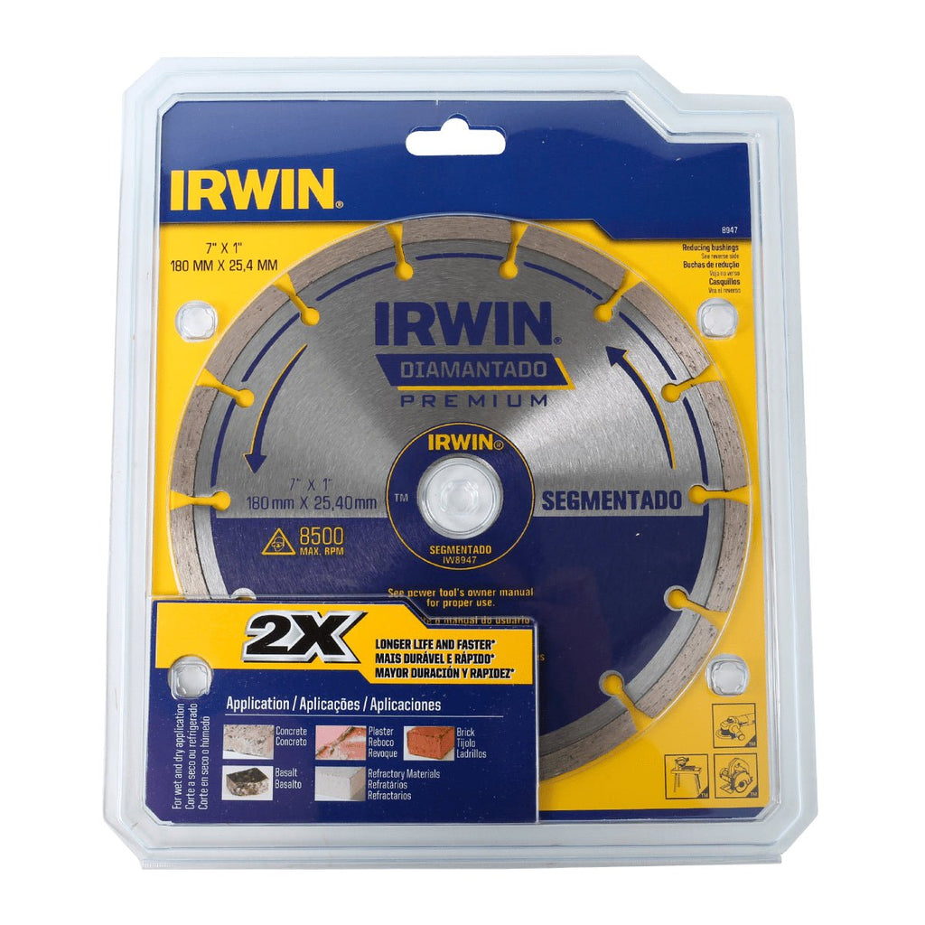 Diamond Irwin 7" x 1" / 180mm x 25.4mm Saw Blade