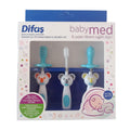 Difas Babymed Blue Baby Teether and Tooth Care Set 3-Piece