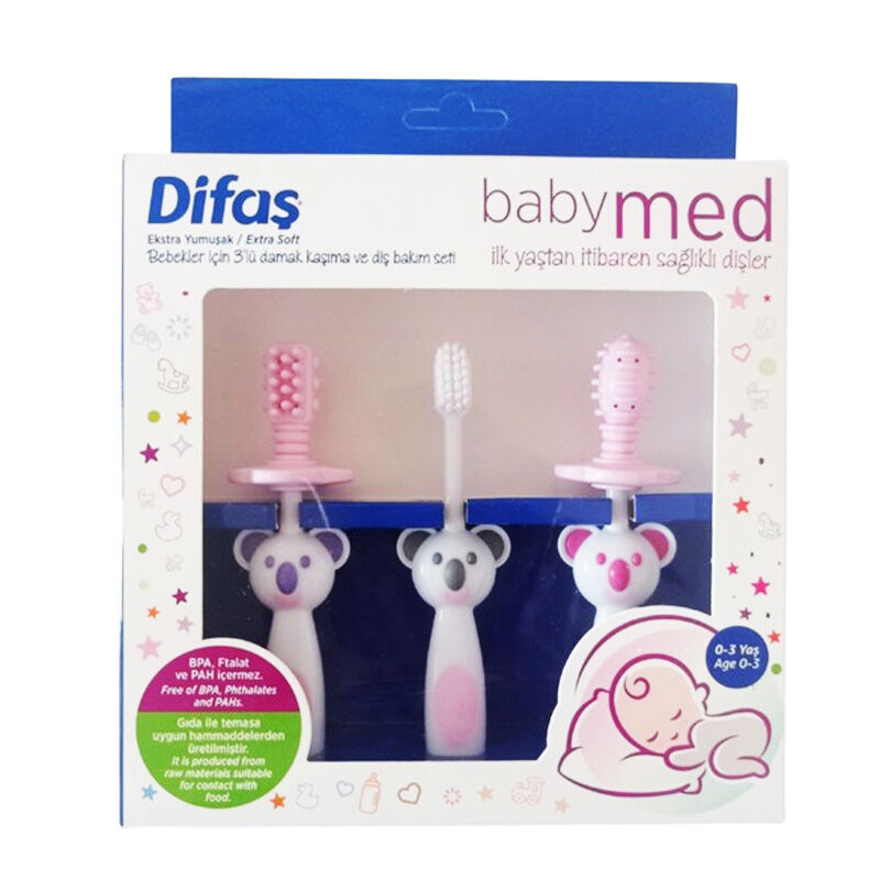 Difas Babymed Baby Gum Massager & Tooth Care Set 3-Piece