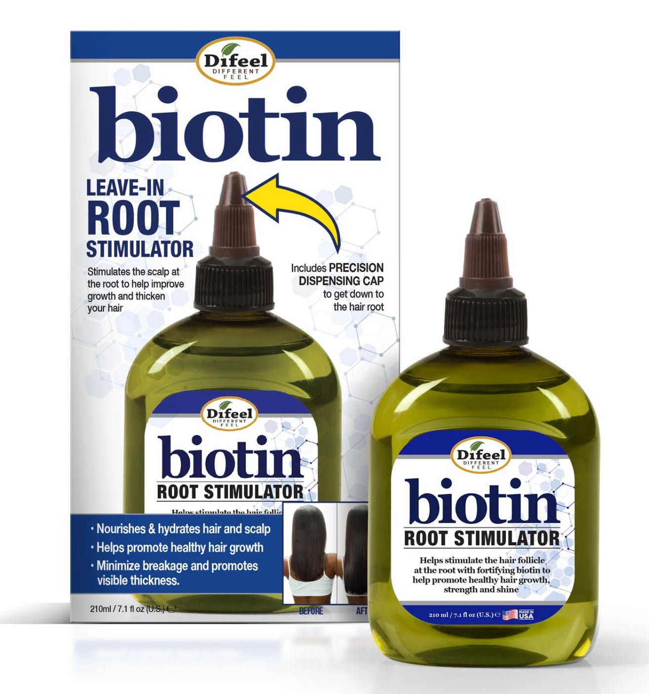 Difeel Biotin Pro-Growth Hair Root Stimulator Scalp Treatment, 2.5 oz