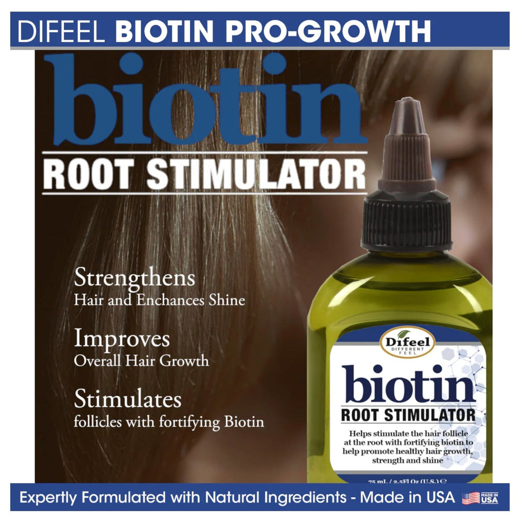 Difeel Biotin Pro-Growth Hair Root Stimulator Scalp Treatment, 2.5 oz