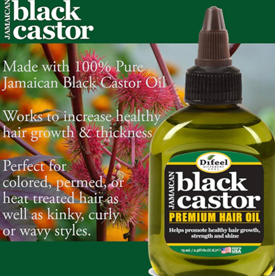 Difeel Superior Growth Jamaican Black Castor Premium Hair Oil, 2.5 oz
