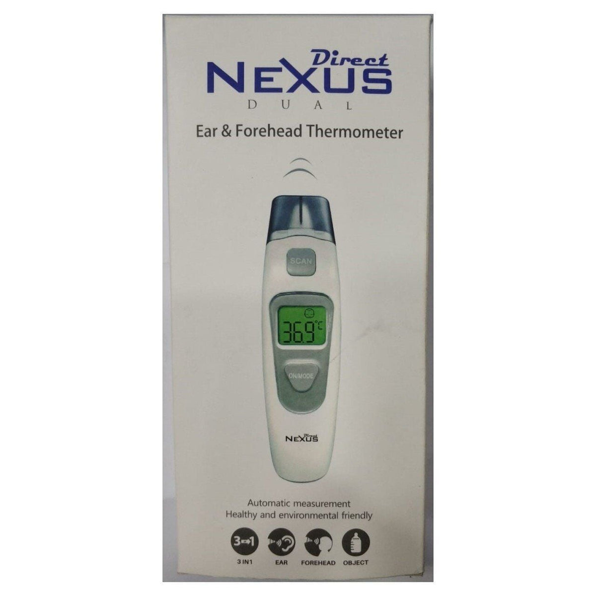 Direct Nexus Dual Ear and Forehead Digital Thermometer