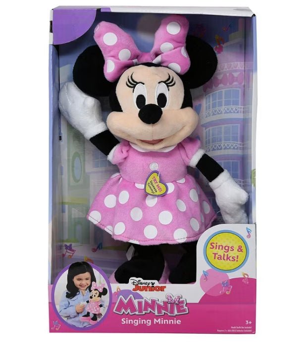 Disney Junior Minnie Mouse Singing Plush Toy Stuffed Animal